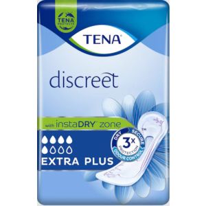 Assorbente incontinenza leggera tena discreet extra plus 16 pezzi