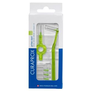 Curaprox cps 011 scovolino prime start 011 lime green 5 pezzi