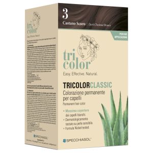 Tricolor classic 3 castano scuro 2 tubi 50 ml + 2 shaker 50 ml + 4 bustine 8 ml