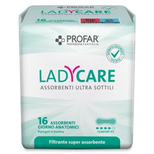 Ladycare assorbenti giorno anatomici 16 pezzi profar