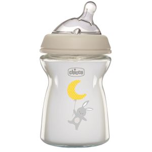Chicco biberon nat feel vetro 0m+ 250 ml