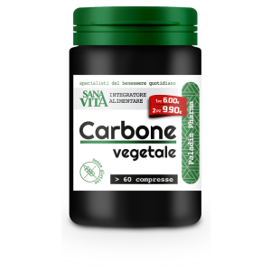 Sanavita carbone vegetale 60 compresse