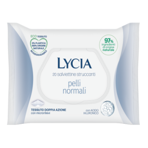 Lycia salviettine struccanti pelli normali 20 pezzi