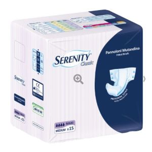 Pannolone mutandina serenity classic maxi taglia extralarge 15 pezzi