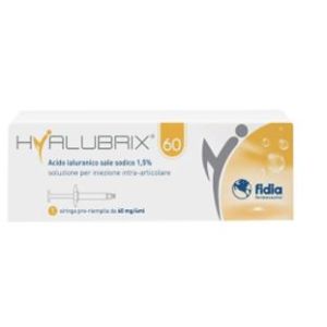 Siringa intra-articolare hyalubrix 60 acido ialuronico 1,5% 60 mg 4 ml