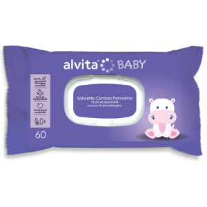 Alvita baby salviette pure water 60 pezzi