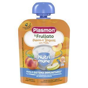 Plasmon nutri-mune pesca/yogurt con mela 85 g