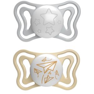 Chicco succhietto light lumi silicone 6-16m 2 pezzi