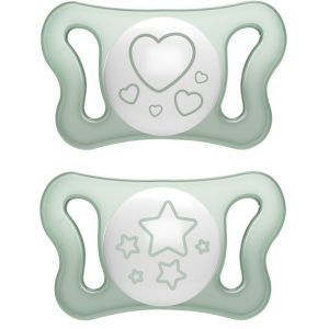 Chicco succhietto micro lumi silicone 0-2m 2 pezzi
