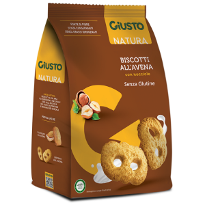 Giusto senza glutine biscotti avena con nocciole 250 g