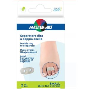 Separatore dita master-aid footcare con anello doppio small 2 pezzi c10