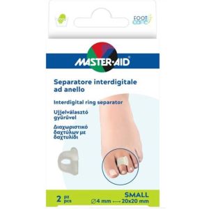 Separatore dita master-aid footcare con anello large 2 pezzi c18