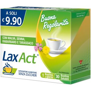 Lax act 30 bustine solubili senza zuccheri