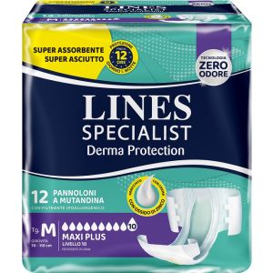 Pannolone mutandina lines specialist derm ap m 12 pezzi
