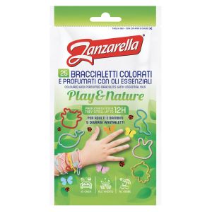Zanzarella braccialetti paly&nature 25 pezzi