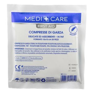 Garza medicare cotone 10x10 cm 25 pezzi