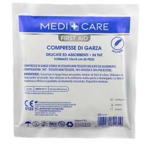 Garza medicare tnt 10x10 cm 25 pezzi