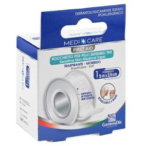 Cerotto in rocchetto medicare  tnt bianco 500x2,5 cm