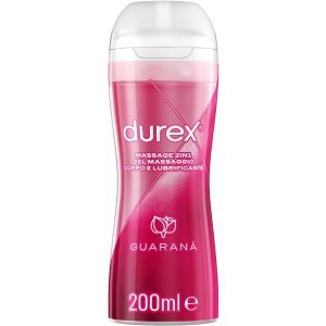 Durex massage 2 in 1 gel massaggio corpo e lubrificante guarana' 200 ml