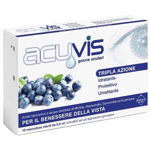 Gocce oculari acuvis 10 flaconcini 0,5 ml