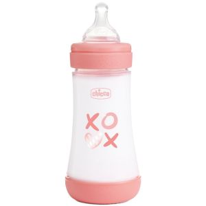 Chicco biberon p5 240ml med silicone girl