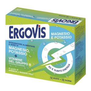 Ergovis mg+k vitamine b con zucchero 12 bustine