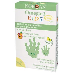 Norsan omega 3 kids jelly alga 45 caramelle gommose