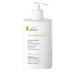 Vebix phytamin active sapone liquido idratante 500 ml