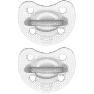 Chicco gommotto silicone crystal 6-16 mesi 2 pezzi