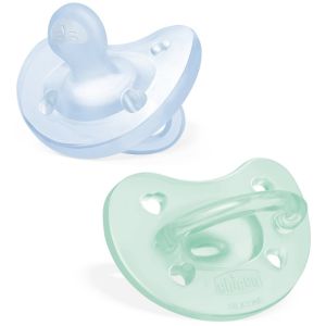 Chicco gommotto silicone azzurro 2-6 mesi 2 pezzi