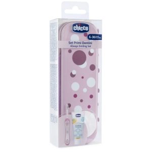 Chicco set dentale 6 mesi+ rosa