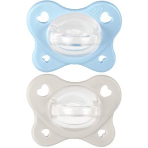 Chicco dual soft succhietto azzurro 2-6 mesi 2 pezzi