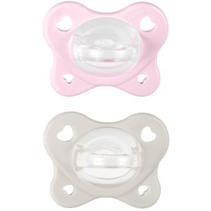 Chicco dual soft succhietto rosa 2-6 mesi 2 pezzi