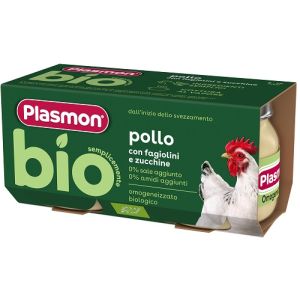 Plasmon bio omogeneizzato pollo con fagiolini e zucchine 2 pezzi