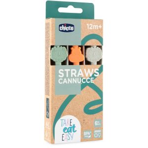 Chicco cannucce silicone 12 mesi+