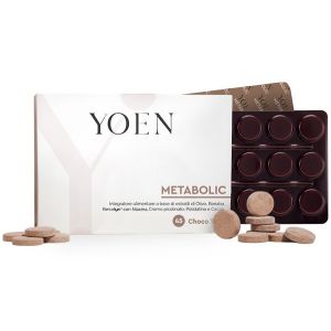 Yoen metabolic 45 compresse masticabili con edulcoranti senza glutine e lattosio