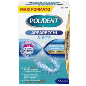Polident apparecchi & bite pulitore quotidiano 66 compresse
